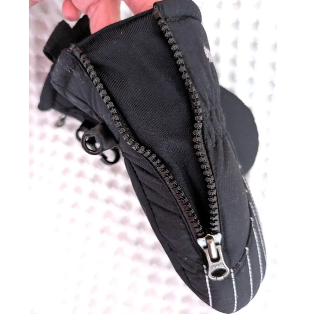 Columbia Infant Chippewa II Mittens Black Fleece Lined Winter Gloves 0-6M